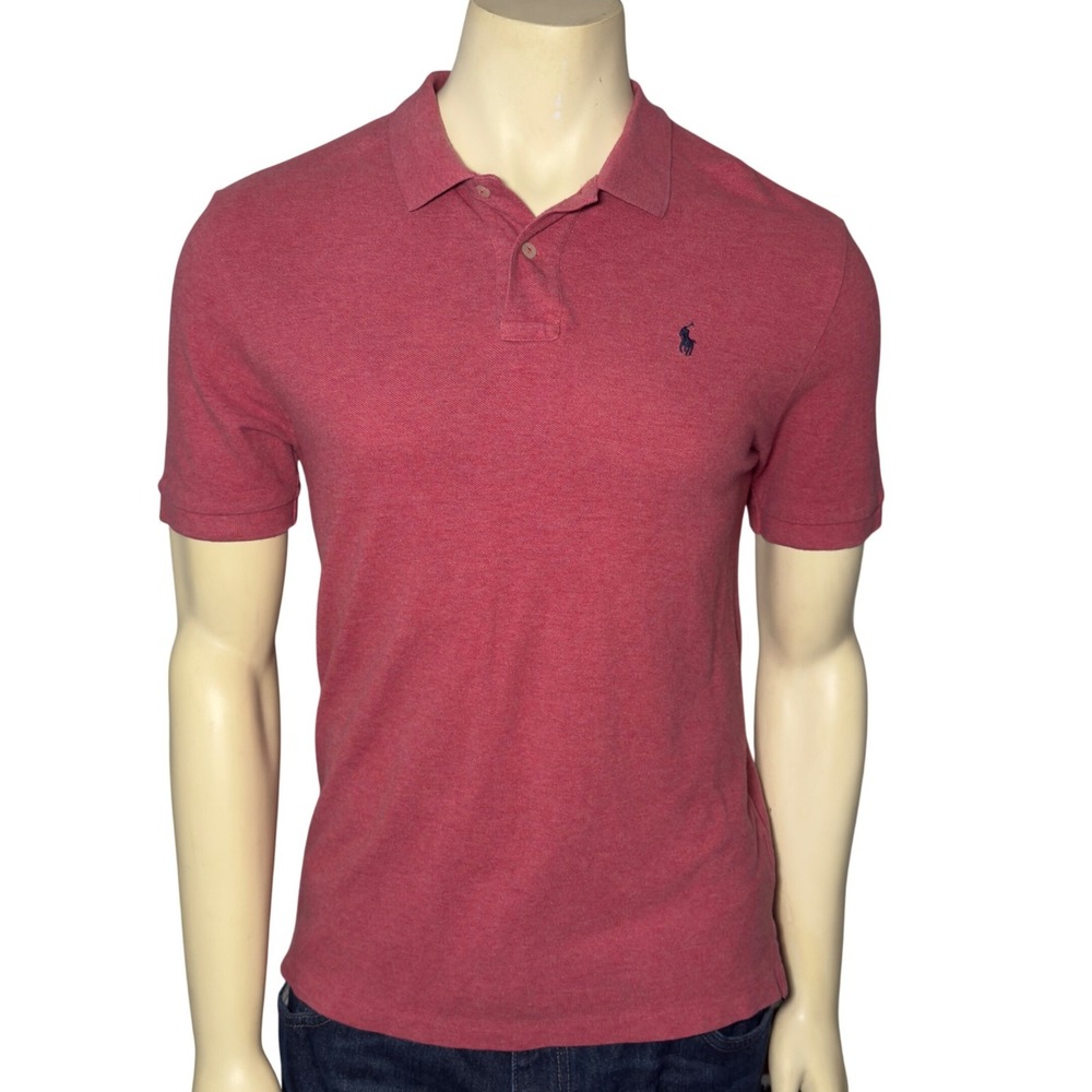 Polo Ralph Lauren Polo Shirt Mens XL Red‎ Excellent Short Sleeve Cotton Pony